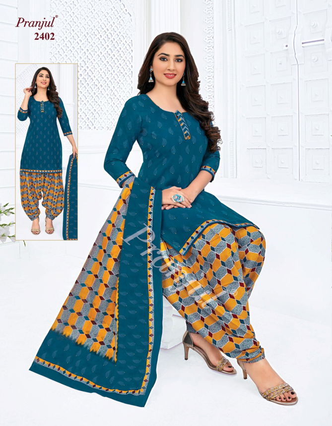 Pranjul Priyanshi 24 Cotton Printed Designer casual Wear Dress Material Collection